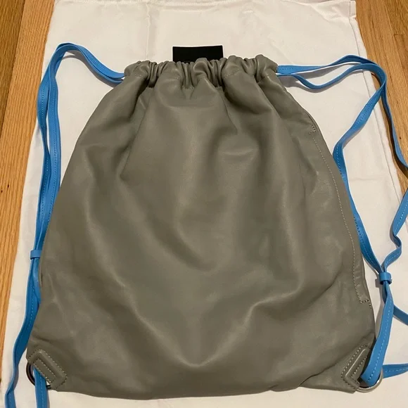 Bags | Alexander Wang Gym Sack Backpack Rare Leather Gray 